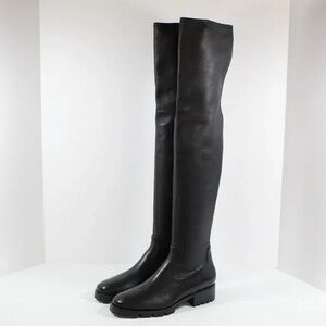 PAIGE Black Over-the-Knee Boots